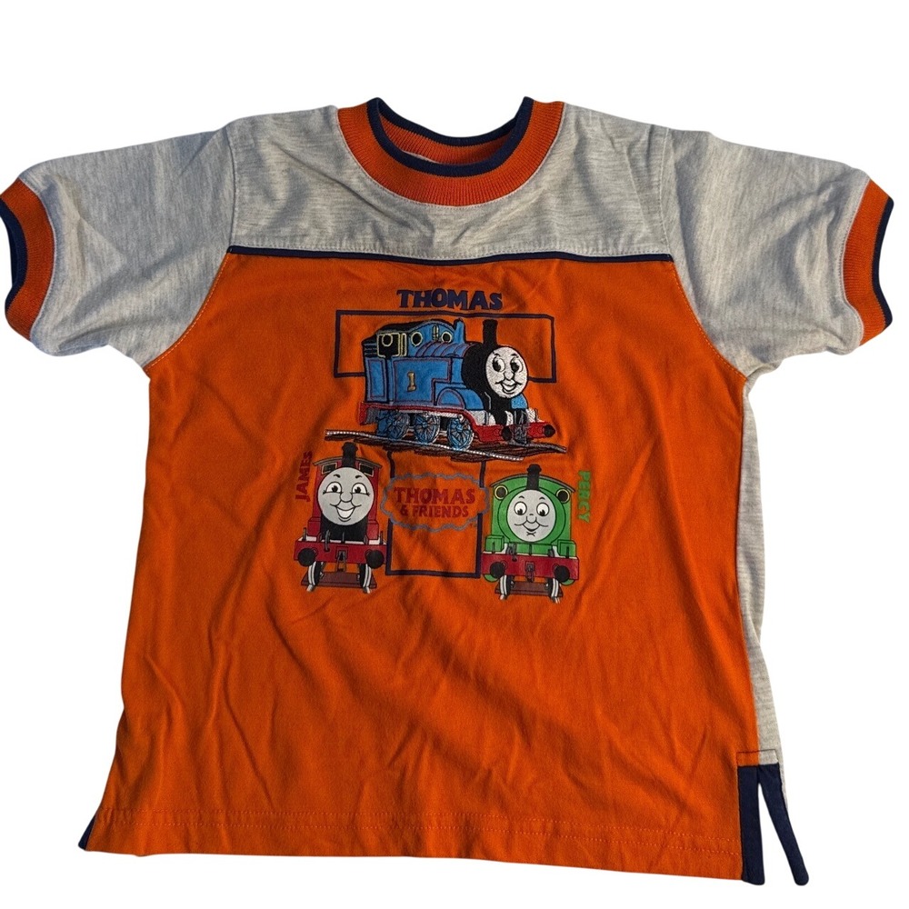 Vintage Y2K Thomas & Friends Thomas the Train Embroidered t shirt boys 4t 2002